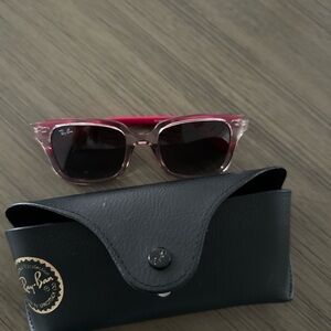 Ray-Ban Transparent Pink Sunglasses kids